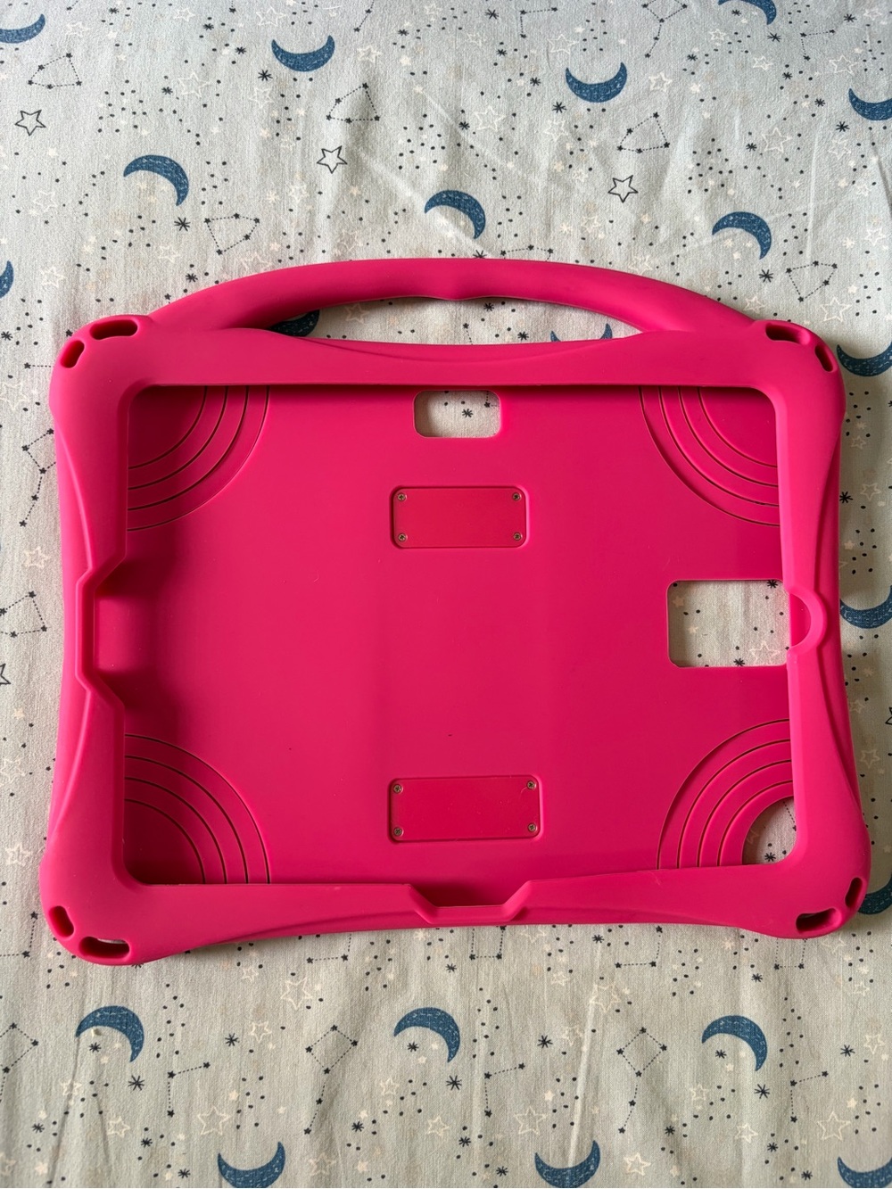 Pink Tablet Carrying Case with Handle - Protective Kids Sleeve